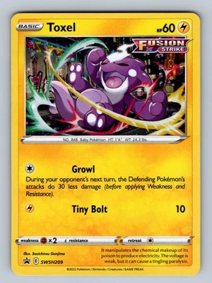 Toxel - - SWSH209 Promo SWSH: Sword & Shield Promo Cards - LP - NM Pokemon TCG - Image 1 of 2