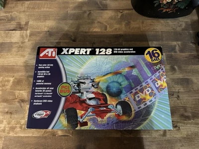 Tarjeta de video gráfica vintage ATI Rage Xpert 128 16 MB PCI en caja original Foto 1 de 4