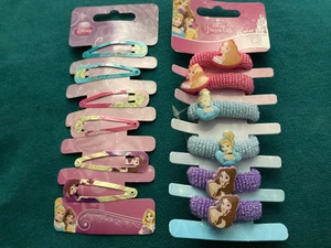 Brandneu in Verpackung neu Disney Princess 6 x Snap Haarspangen & 6 x Haarspulen - Aschenputtel - Bild 1 von 7