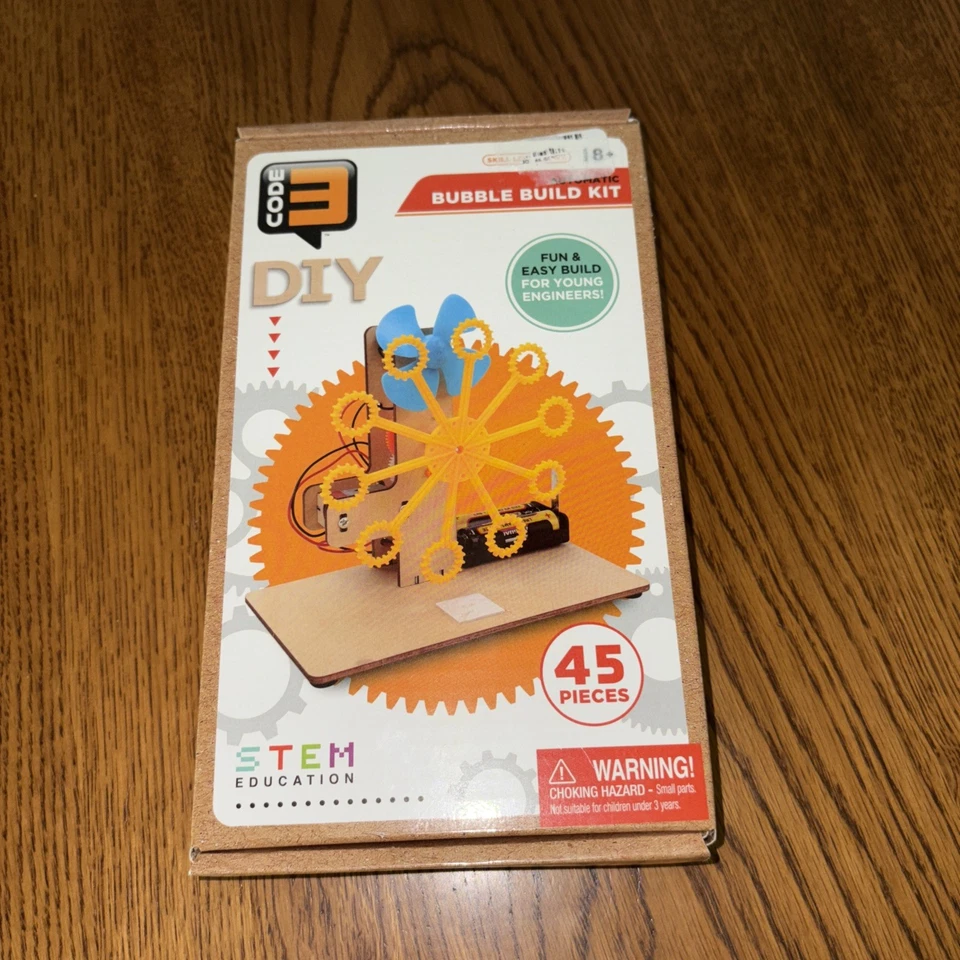 New Sealed Code 3 DIY Bubble Build Kit Stem Education 45 Pieces - Image 1 of 2