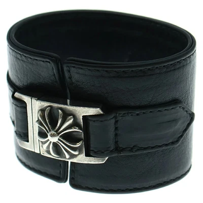 CORAZONES CROMADOS Talla: 7 BROCHE DE ARNÉS Cierre de arnés ancho Pulsera de cuero Foto 1 de 4