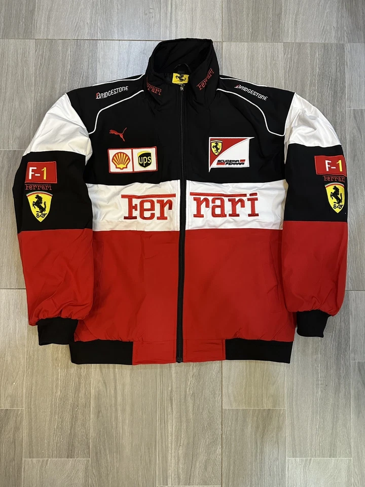 复古法拉利赛车 F1 夹克升华 XL — 第 1/4 张图片