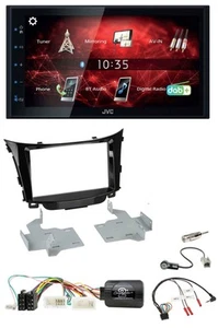 JVC DAB USB Bluetooth 2DIN Lenkrad Autoradio für Hyundai i30 2012-2017 - Bild 1 von 8