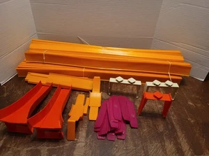 Vintage Lot Redlines Era Hot Wheels Track 36 24" orange, Verbinder, Rampen - Bild 1 von 17