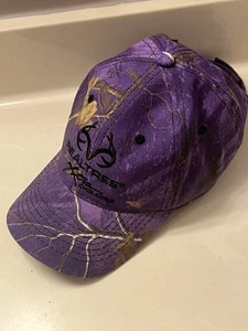 Real Tree Camo Baseball Hat Cap Strap Back Purple Signatures Outdoor Adjustable - Picture 1 of 6