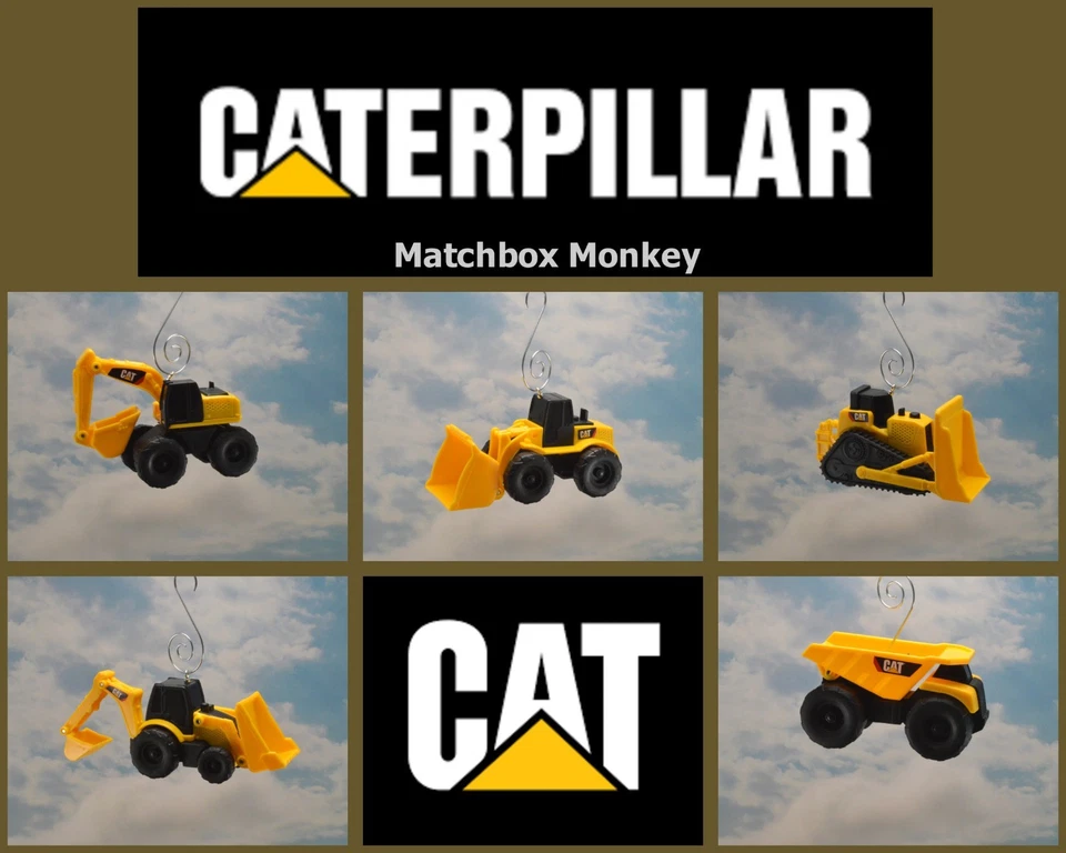 Рождественское украшение Caterpillar CAT строительное оборудование бульдозер погрузчик экскаватор-погрузчик - Изображение 1 из 1
