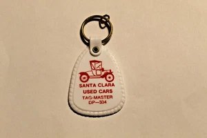 Santa Clara Used Cars Tag-Master DP-334 Salesman Sample Keyring Keychain  K1 - Picture 1 of 2
