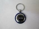 AMC JEEP CHEROKEE WRANGLER WAGONEER CJ-5 CJ-7 WILLYS KEYCHAIN KEYRING BLUE RND