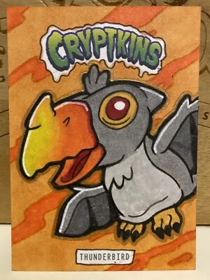 2018 Cryptozoic Cryptid Sketch Card Hollom Creative “Thunderbird” - Image 1 of 2