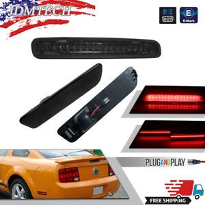 For 05-09 Ford Mustang Red LED 3RD Third Brake Light + Rear Side Marker Lamps 3X