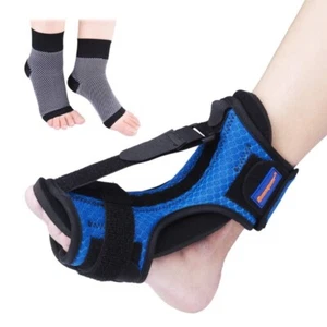 Plantar Fasciitis Night Splint Adjustable Foot Drop Ankle Brace Support Toe Pain - Picture 1 of 11