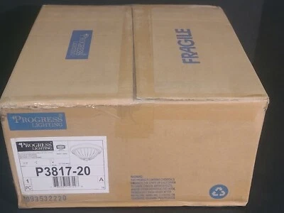 NEW IN BOX Progress Lighting P3817 Melon Glass Series 13-1/4" Two-Light - Bronze - Image 1 of 3