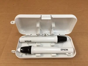 Epson Easy Interactive Pen ELPPN03A Orange and ELPPN03B Blue w/Case Used Bat - Picture 1 of 5