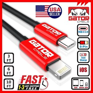 USB-C to iPhone PD Fast Charger Cable Data for iPhone 11 12 13 14 Pro Max Plus