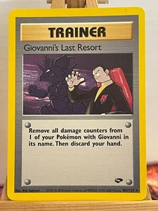 Giovanni's Last Resort 105/132 Gym Challenge Rare Englisch Exc Pokemon - Bild 1 von 1