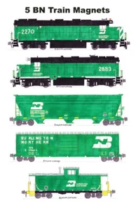 5 imanes Andy Fletcher Burlington Northern Local Train - Imagen 1 de 1
