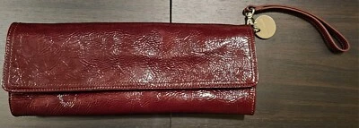 Bolso sin asas para mujer Charles David genuino borgoña  Foto 1 de 4