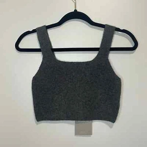 Everlane Women's The Cozy Stretch Cropped Tank Gray size Small - Picture 1 of 6