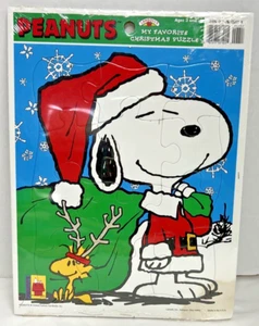 Peanuts My Favorite Christmas Puzzle And Coloring & Activity Book Snoopy Vintage - Picture 1 of 5