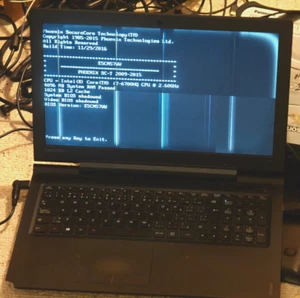 Lenovo Ideapad 700 Laptop; No Boot Drive, 4GB RAM, Intel i7-6700HQ, Screen dama. - Picture 1 of 20