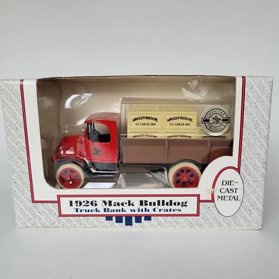 ERTL 1926 Mack Bulldog Truck Bank Anheuser Busch Beer Crates 1/38 Scale 9047 NIB - Image 1 of 4