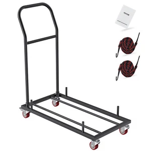 VEVOR 12 Chairs Folding Chair Storage Dolly Folding Chairs Rack Heavy Duty Iron - Picture 1 of 12