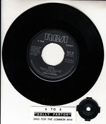 DOLLY PARTON  9 To 5 & Sing For The Common Man 7" 45 rpm vinyl record NEW - Image 1 of 2