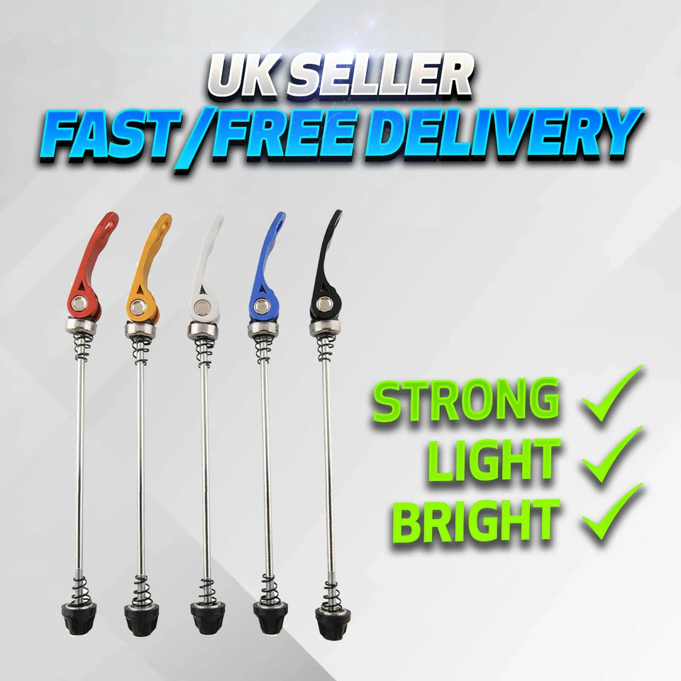 Steel QR Quick Release Cycle Skewer Racing Bike Wheel Lever Turbo Trainer - Image 1 of 4