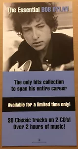 BOB DYLAN Rare 2000 DOUBLE SIDED PROMO POSTER FLAT for Essential CD 12x24 MINT - Picture 1 of 2