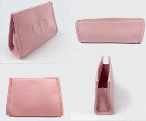 Christian Dior Novelty Makeup Bag Pouch Pink Canvas Limited Ltd 2021 vip - Picture 1 of 3