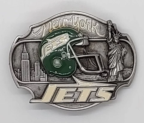 Vintage New York Jets Belt Buckle Cover