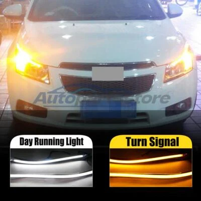 Par de luces de circulación diurna LED antiniebla DRL aptas para Chevy Cruz 2009-2014 Foto 1 de 4