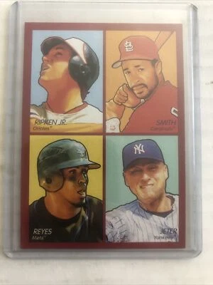 2009 Upper Deck Goudey Cal Ripken Jr Jeter Smith Reyes 4-1 Goudey #35-25 - Imagem 1 de 2