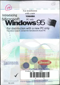 Microsoft Windows 95 Introducing Windows Manual w/COA and Product Key NO CD - Picture 1 of 1