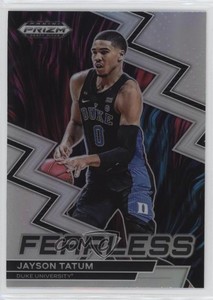 2023-24 Panini Prizm Draft Picks Fearless Silver Prizm Jayson Tatum #19