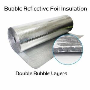 2-Ft x 25-Ft Reflective Insulation Duct Pipe Attic Wall Garage-Door Water-Heater