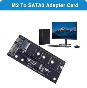 M.2 SSD zu SATA3 Adapter  zu SATA M2.SSD Converter kein NVMe NEU EXPRESSVERSAND - Afbeelding 1 van 11