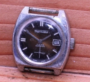 THERMIDOR 17j SWISS LADIES WRIST WATCH CAL UT UNITAS 6480N FOR REPAIR (A1) - Picture 1 of 6