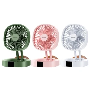 Ventilatore da Tavolo Senza Fili Ventilatore Portatile Manuale 2000mAh Bianco, Verde, Rosa - Foto 1 di 14