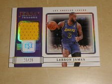 2022-23 National Treasures Jersey Treasures Gold Patch #EGN LeBron James 21/25