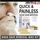 Nose Ear Hair Removal Wax Kit Painless and Easy Mens Beard Remove Waxing Set~