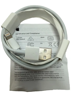 Apple Original Charging/Sync Cable Lightning To USB-A (1m) Cable - White - Image 1 of 3