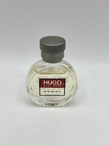 Hugo Woman By Hugo Boss 0.17oz/5ml EDT Splash Mini Perfume VINTAGE Original FULL - Picture 1 of 7