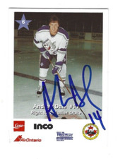 1995-96 Sudbury Wolves (OHL) Andrew Dale (autographed)