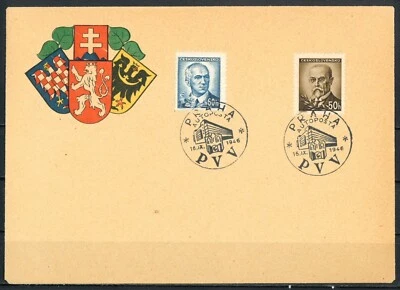 CAPA TCHECOSLOVÁQUIA 1946 - AUTOPOSTA cancelamento comemorativo - Imagem 1 de 2