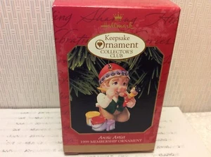 HALLMARK ARCTIC ARTIST ORNAMENT New in box 1999 KEEPSAKE COLLECTORS CLUB - Picture 1 of 6