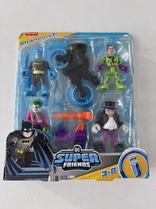 Fisher Price Imagine y DC Super Friends Batman & Villains New In Package - Picture 1 of 2