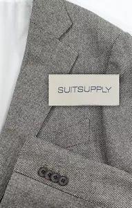 New No Tags Suitsupply Zignone Italy Suit Jacket Wool Blazer Nailhead 46 Slim - Picture 1 of 15