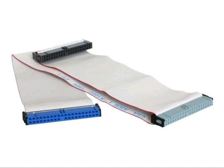 0,46m IDE Kabel Ultra ATA Festplatten CD DVD bis zu 133 Mbps 3x 40-pol Anschluss - Bild 1 von 1