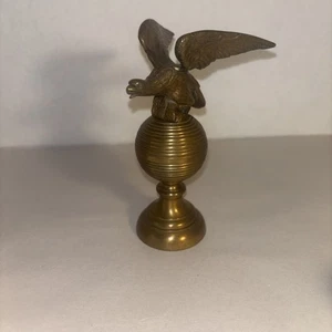 Vintage schwerer Messing Adler Fahnenmast Aufsatz - Bild 1 von 23